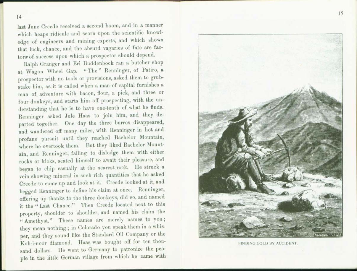 AT A NEW MINING CAMP: Creede of Colorado, 1892. vist0018d